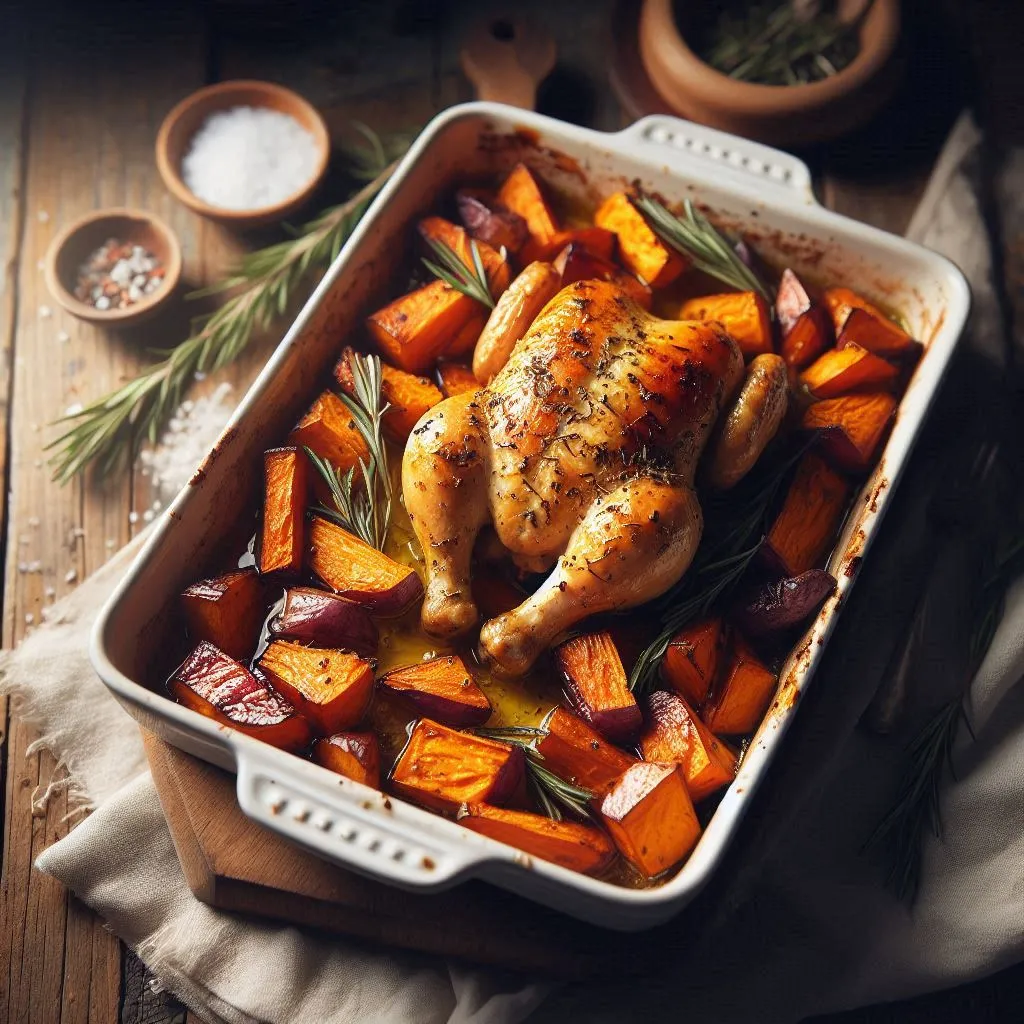 healthy recipes for seniors chicken sweet potato bake