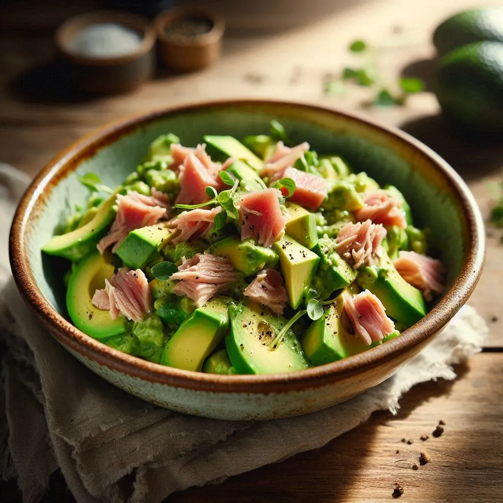 healthy recipes for seniors avocado tuna salad