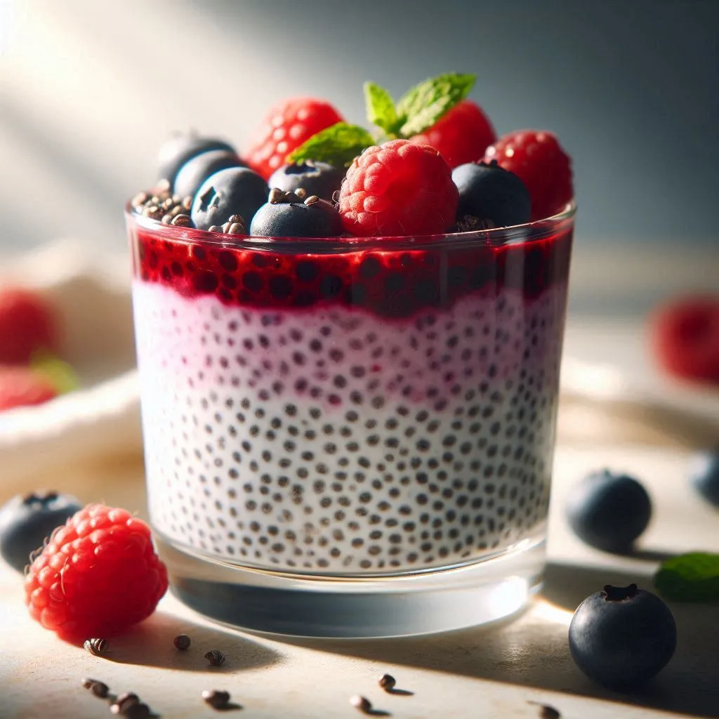 healthy recipes for seniors chia seed pudding with berries make ahead