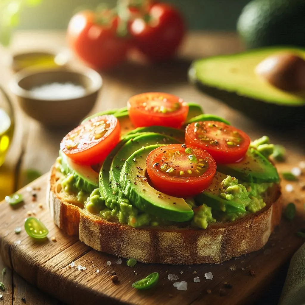 healthy recipes for seniors avocado toast with tomato