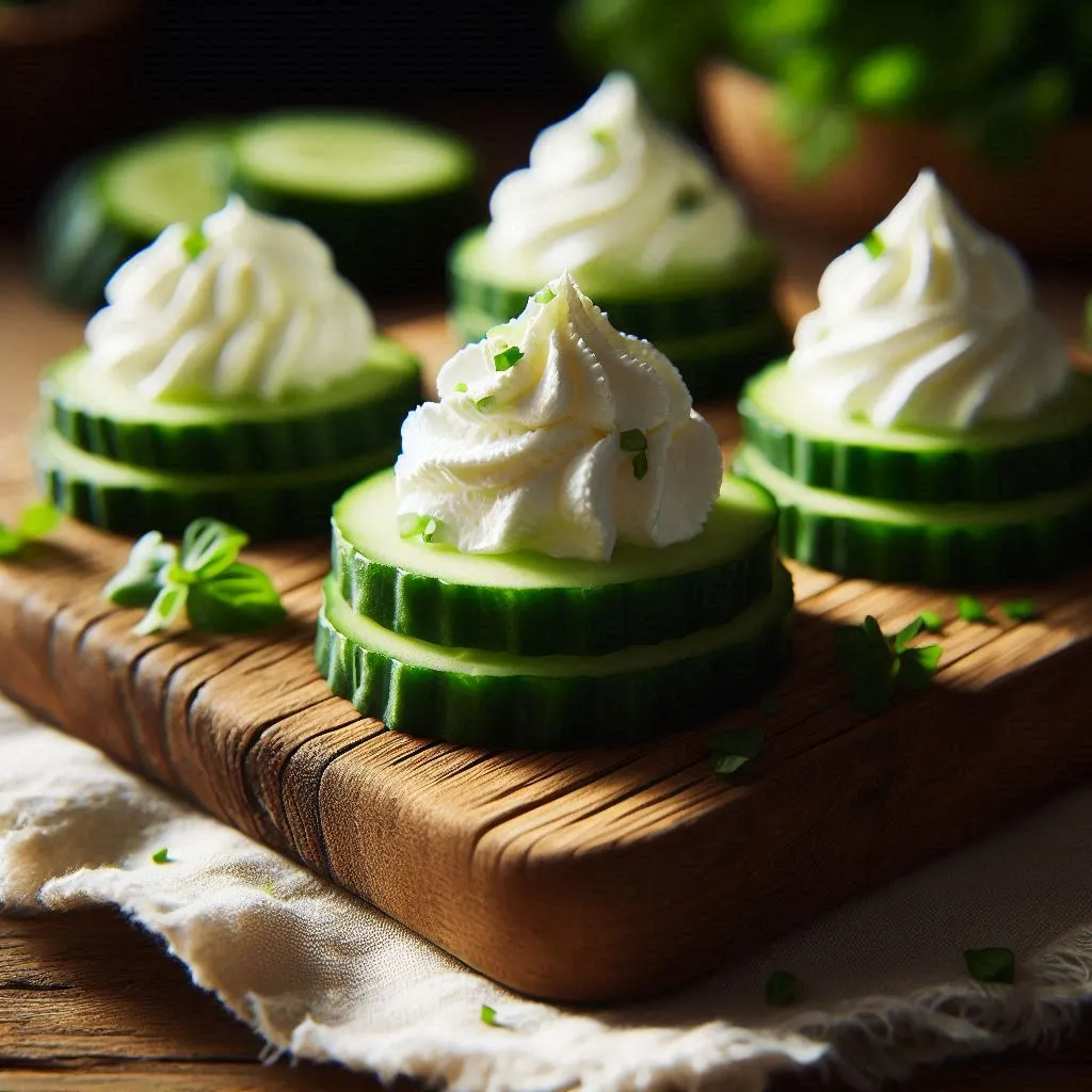 healthy recipes for seniors cucumber cream cheese bites