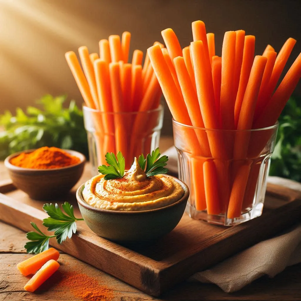 healthy recipes for seniors carrot hummus cups