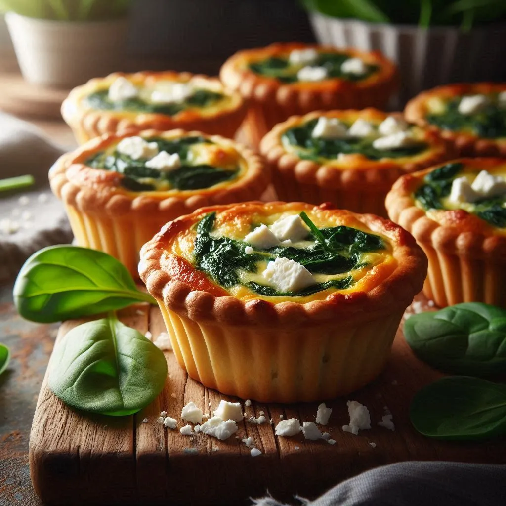 healthy recipes for seniors spinach feta quiche muffins