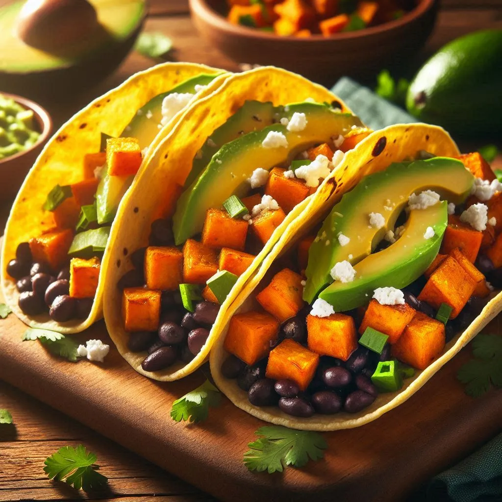 healthy recipes for seniors sweet potato black bean tacos