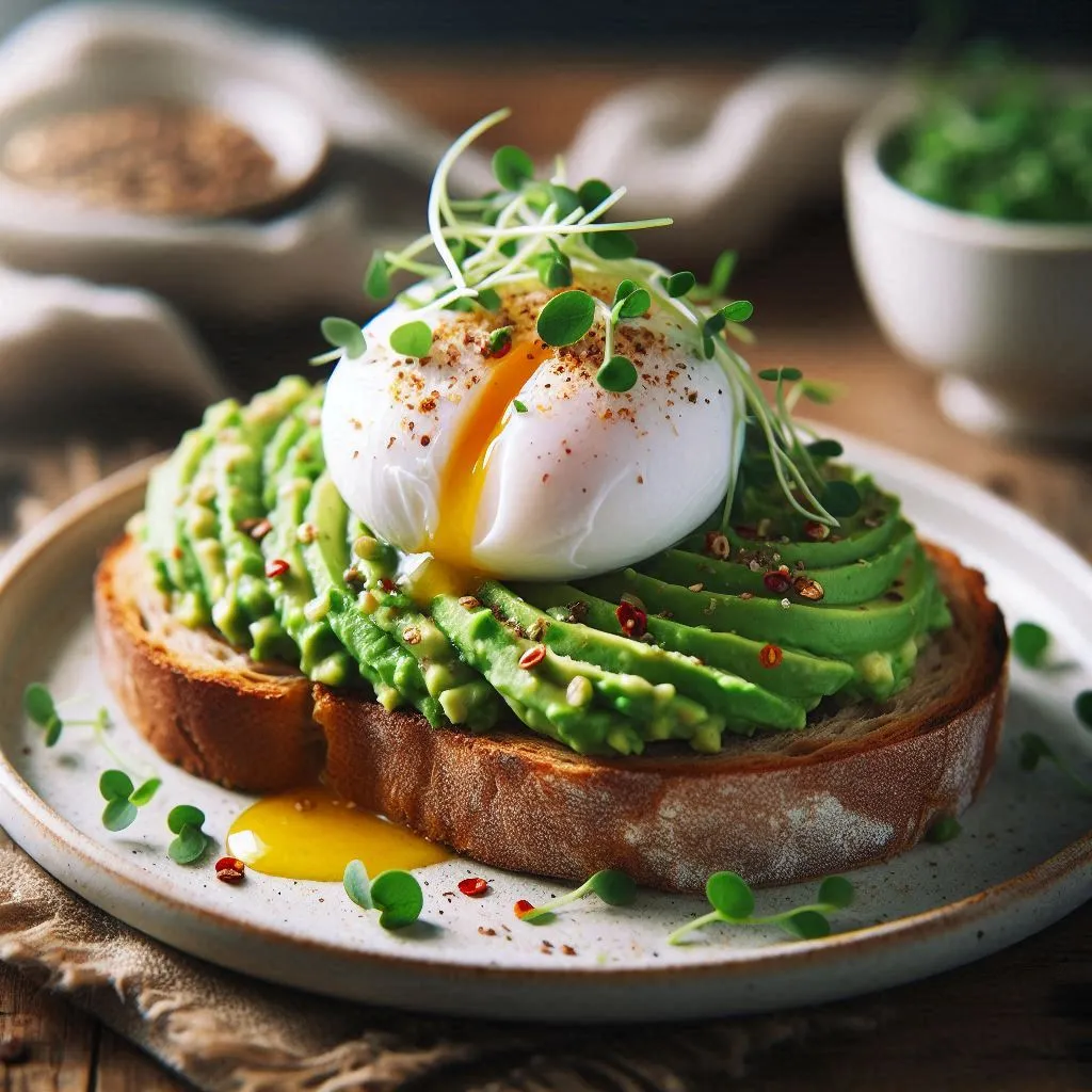 healthy recipes for seniors avocado toast with poached egg breakfast