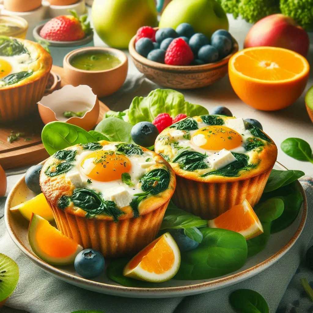 healthy recipes for seniors spinach feta egg muffins protein packed breakfast