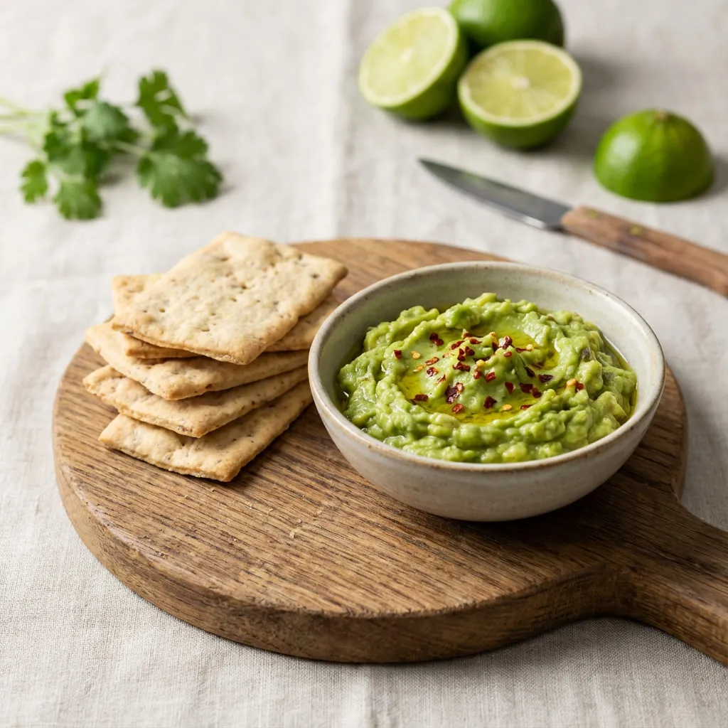 healthy recipes for seniors mashed avocado soft crackers