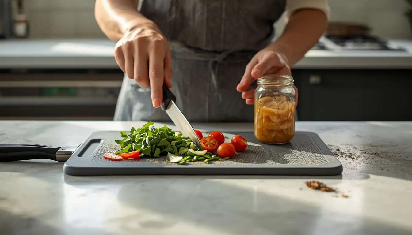 adaptive kitchen tools creating stable kitchen work surface