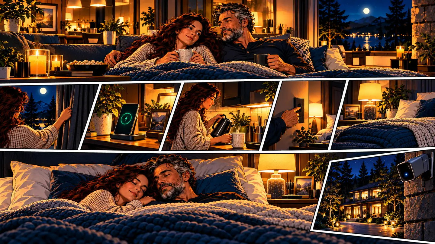 ActiveLife comic showing a calmer night where the home quietly carries more of the work